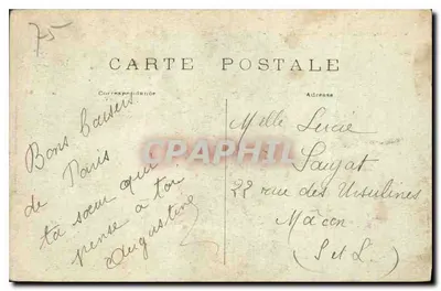 Paris — A Madeleine — M.J. n°611 — Verso