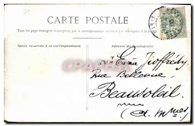 Paris - Le Sénat — vue du bâtiment et du jardin — éditeur non identifié — Verso