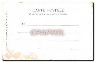 Paryż — Hotel de Ville — Kolekcja Petit Parisien, nr 10 — Rewers