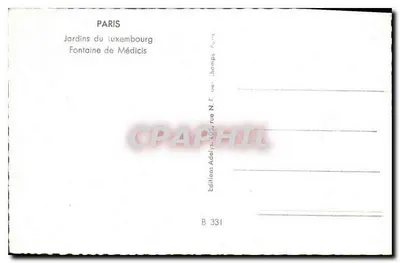 Jardins du Luxembourg — Fontaine de Médicis — Joël — Verso