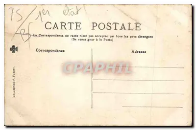 Jardin des Tuileries — vue du palais — TOUT PARIS 717 — Verso