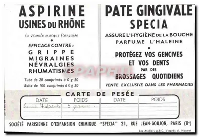Cena de vitral — Aspirina e Pasta Gingival — Verso