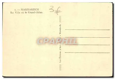 Marrakech — Miasto i Wielki Atlas — Wydawnictwo Art Marrakech — Rewers