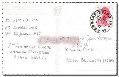 Paris — A Torre Eiffel — Guy — Verso