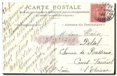 Montmartre — Praça São Pedro — G. C. A., Paris, n° 516 — Verso