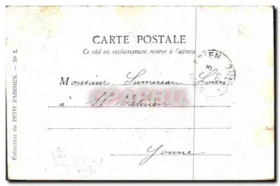 Paryż — Wielki Pałac, Wjazd główny (Champs-Élysées) — Zbiór Petit Parisien, n°2 — Rewers