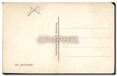 Caravana de camelos — Editor C.A.P. Strasbourg, n° 1154 — Verso