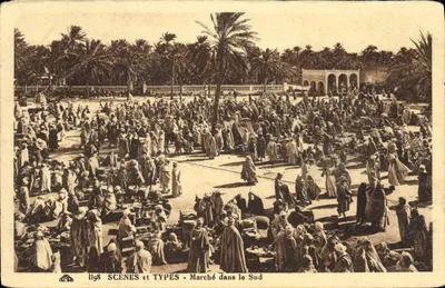 दक्षिण में बाजार — सीरीज SCÈNES और TYPES — नंबर 1198
