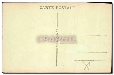 Paisagem do Sul — cena de lavagem de um cavalo perto de um rio — editor P.S. (n° 707) — Verso