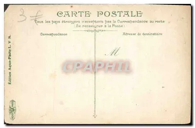 Alger — Aankomst van de Transafricaine Post — Uitgave Aqua-Photo L. V. S. — Achterkant