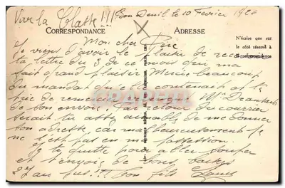 Camelos no Oued Bayech — Transporte de datilhos — Cenas & Tipos, n°6132, LL — Verso