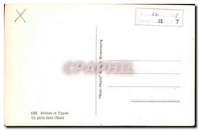 Um poço em Casis — cena de vida — editor G. W. P. Strasbourg, n° 1283 — Verso