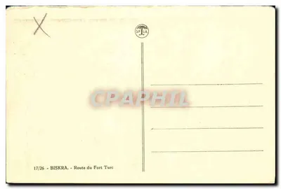 Biskra — Trasa do Fortu Turc — SPÉGA — Rewers