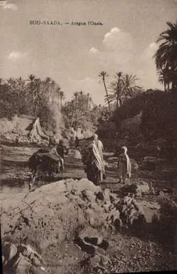 Bou-Saada — Aragua l'Oasis — Photo Combier, Macédoine