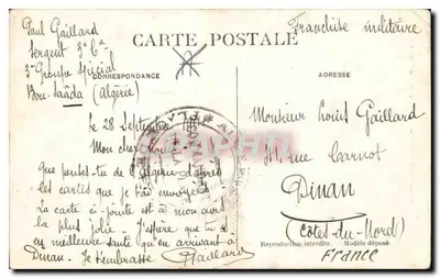 Bou Saâda — Um canto pitoresco do rio — J. Gelser, fot.—Alger — Verso
