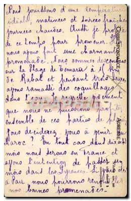 Modlitwa w pustyni — SCÈNES ET TYPES — LL — n° 8066 — Rewers