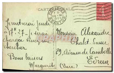 Paris - Le Lac du Bois de Boulogne - A. P. - n°286 — Verso