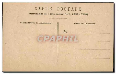 PARIS - Izba Deputowanych — widok budynku z kolumnadami i statuami — wydawca nieznany — Rewers