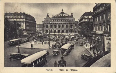 PARIS — Plac Opery — Wydawca S. Suchard, numer serii nieczytelny