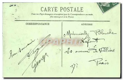 Compiègne — Façada zamku — LL. — Rewers