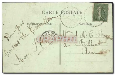 Castelo de Cornillon — A Sala de Jantar — Ed. Giroud, Firmny — Verso