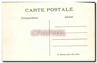 Vincennes — Ogólny widok Polygony z Vieux Fort — E. M. — Rewers