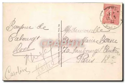 Cabourg, Ogród Kasyna — LL. — 1906 — Rewers