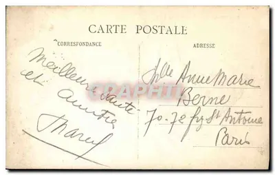 Cognac — O Hotel de Ville — D.B. 126 — Verso
