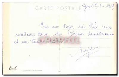 Arranjo de flores — Aniversário — Editor Erol, Luxemburgo, n°147 — Verso