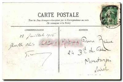 NANCY — Panorama z Saint-Epvre — wydawca nieznany, numer serii 3 — Rewers