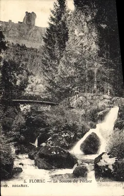 Florac — A Fonte do Pécher — Ed. Regamey, n°4