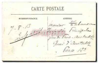 Loches — O Castelo Real, a Torre Agnès Sorel e a Colegiada São Ursinho — editor desconhecido, n°4 — Verso