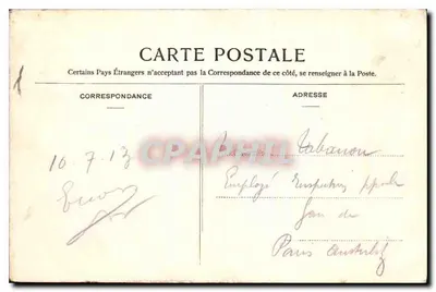 Floresta de Fontainebleau — A Roche qui tremble (Mont Chauvet) — S. R. 75 — Verso