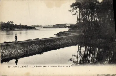 Pont-l'Abbé — O Rio em Direção à Casa Branca — LL. n°39