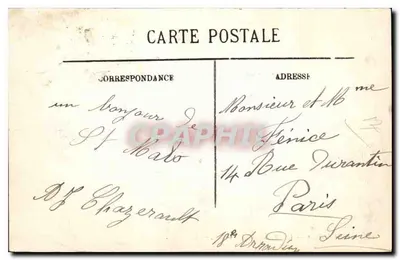 Saint-Malo — De bassins en de muur van de stad — LL. n°16 — Achterkant