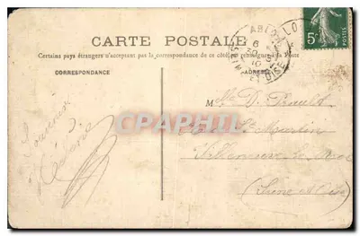 Mello (Oise) — Um Ponte no Parque do Castelo — Coleção Manneville-Lubertin — Verso