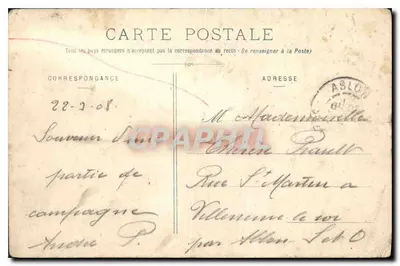 Montreuil-sous-Bois — Die Place de l'Hôtel-de-Ville — G. I. — Rückseite
