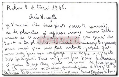 Bouquet de tulipes — illustration colorée — datée vers 1941 — Rewers