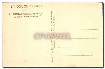 Galerie François — Galerie François Ier — Les Éditions d'Art François — Verso