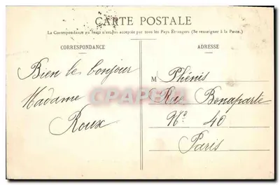 BOURBONNE-les-BAINS (Hte-Marne) — Park ustawiony przez śnieg — G. B., wydawca, Chéché Buttet — Rewers