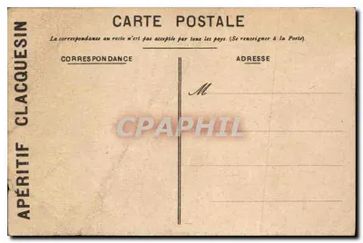 Apéritif Clacquesin — Goudron higiênico — publicidade humorística — Verso