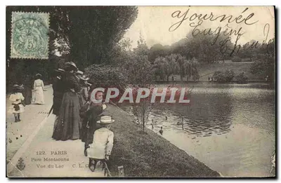 CPA Paris Parc Montsouris vue du Lac