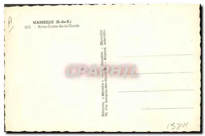 Marsella - Nuestra Señora de la Guardia — vista panorámica — Ediciones Mireille — Reverso