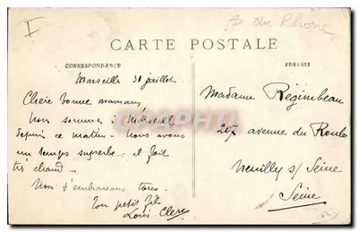 Marseille - N.-D. de la Garde — P. Ruat, uitgever, Marseille — Achterkant
