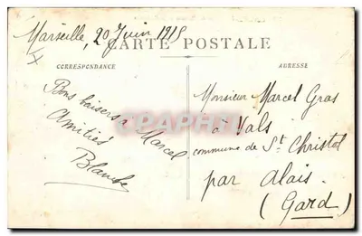 Marseille — Cours du Chapitre i Reformowani — wydawca anonimowy, n° 268 — Rewers