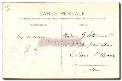 Marselha - Monumento dos Mobiles e das Reformadas — C. 16, editor desconhecido — Verso