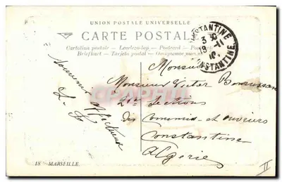 Marseille — A Igreja dos Reformados — editor não visível — Verso