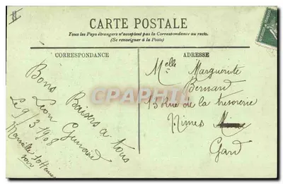 Marseille — Kościół Reformowanych — LL. — N° 182 — Rewers