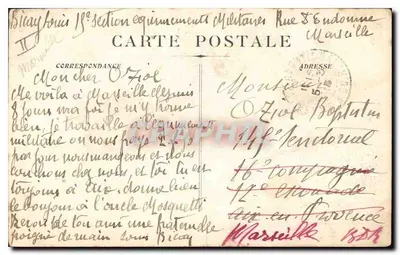 Marsiglia - La Chiesa di San Vincenzo de Paoli e il Monumento dei Mobili — Verso