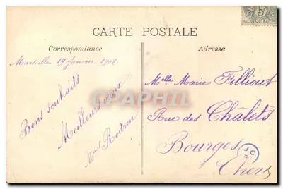Marsiglia. La Chiesa dei Riformati e il Monumento dei Mobiles del 1870 — Generale - Marsiglia, n°25 — Verso